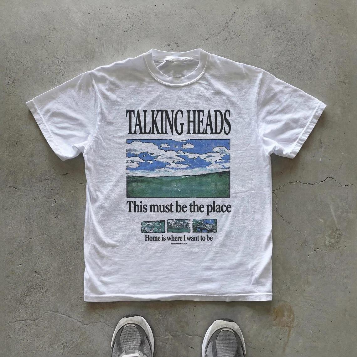 Talking Heads Graphic T-Shirt | This Must Be the Place Lyric Tee XXXXL