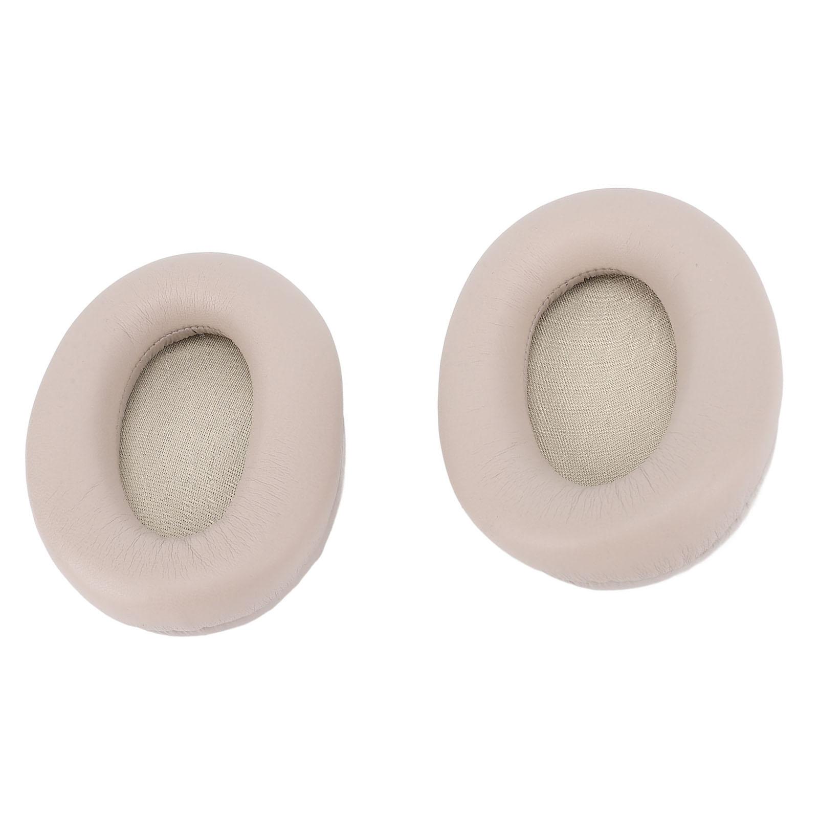 2 Pcs Ear Pads for WH1000XM3 Protein Leather Headset Replacement Ear Cushions
