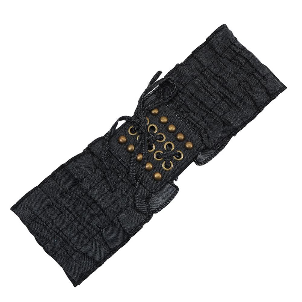High Waist Female Waistband Lace Wide Waist Belt Slimming Denim Stretchy Cummerbunds Female