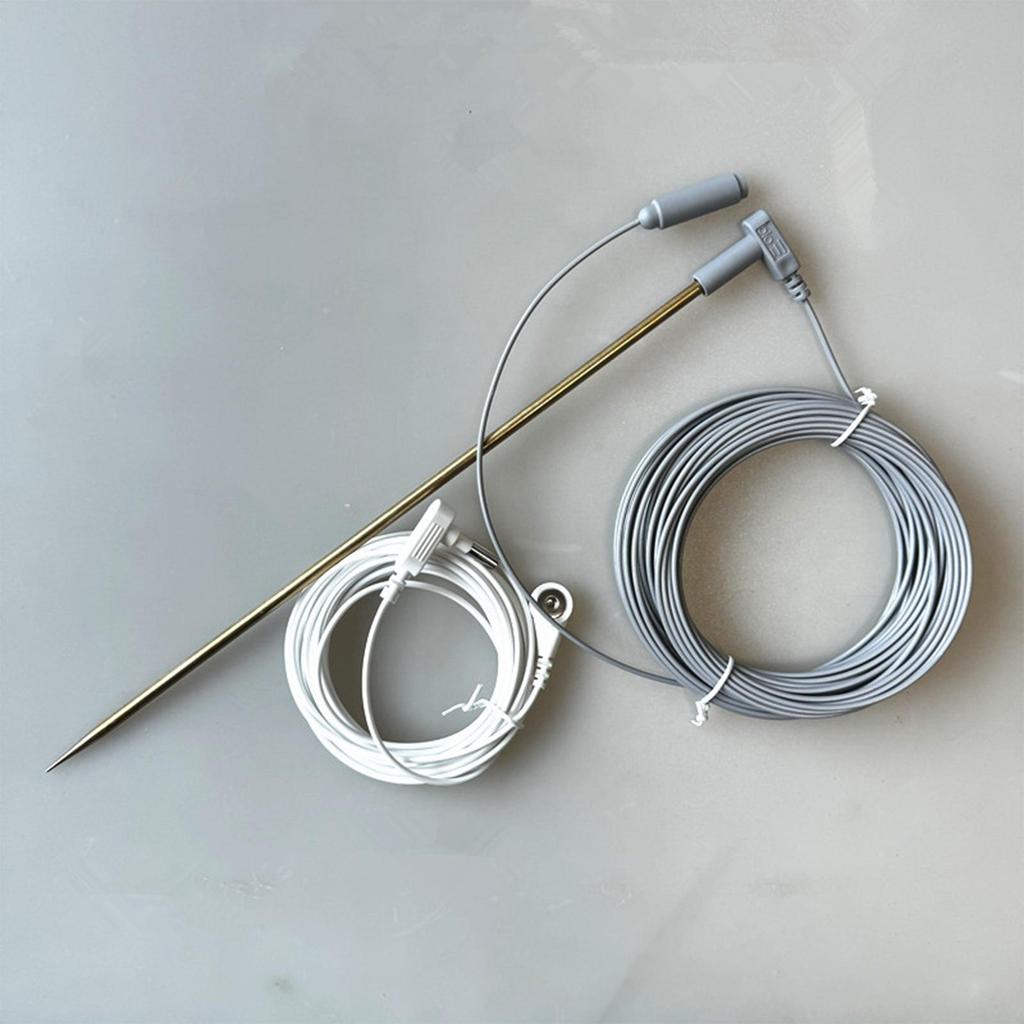 40Ft Grounding Test Lead Cable with Alligator Clips Copper Earthing Wire for Electrical Ground Testing & Earth Connection