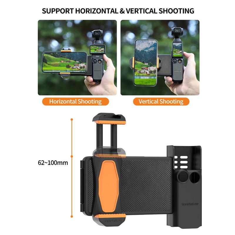 Universal Phone Holder Set Expansion for Osmo Pocket 3 Mini Extension Pole Tripod Compatible for DJI OSMO Pocket 3 Accessories