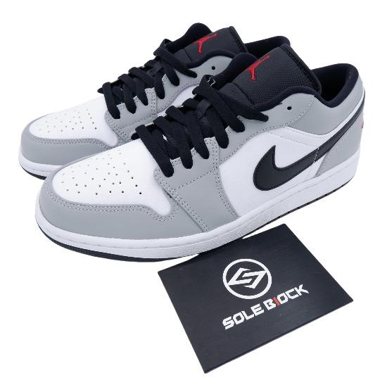 Air Jordan 1 Low Light Smoke AJ1 Light Smoke Grey Men's Sizes 553558-030