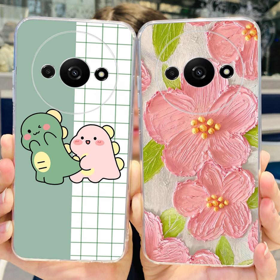 For Xiaomi Redmi A3 Case Cute Fashion Painted Cover Soft Silicone Protective Shell For Xiaomi Redmi A3 RedmiA3 Phone Case Bumper