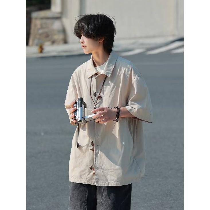 Flip Collar Short Sleeved Polo Shirt Men'S Trendy Brand Summer T-Shirt Korean Version Slim Fit Trend Versatile T-Shirt Top