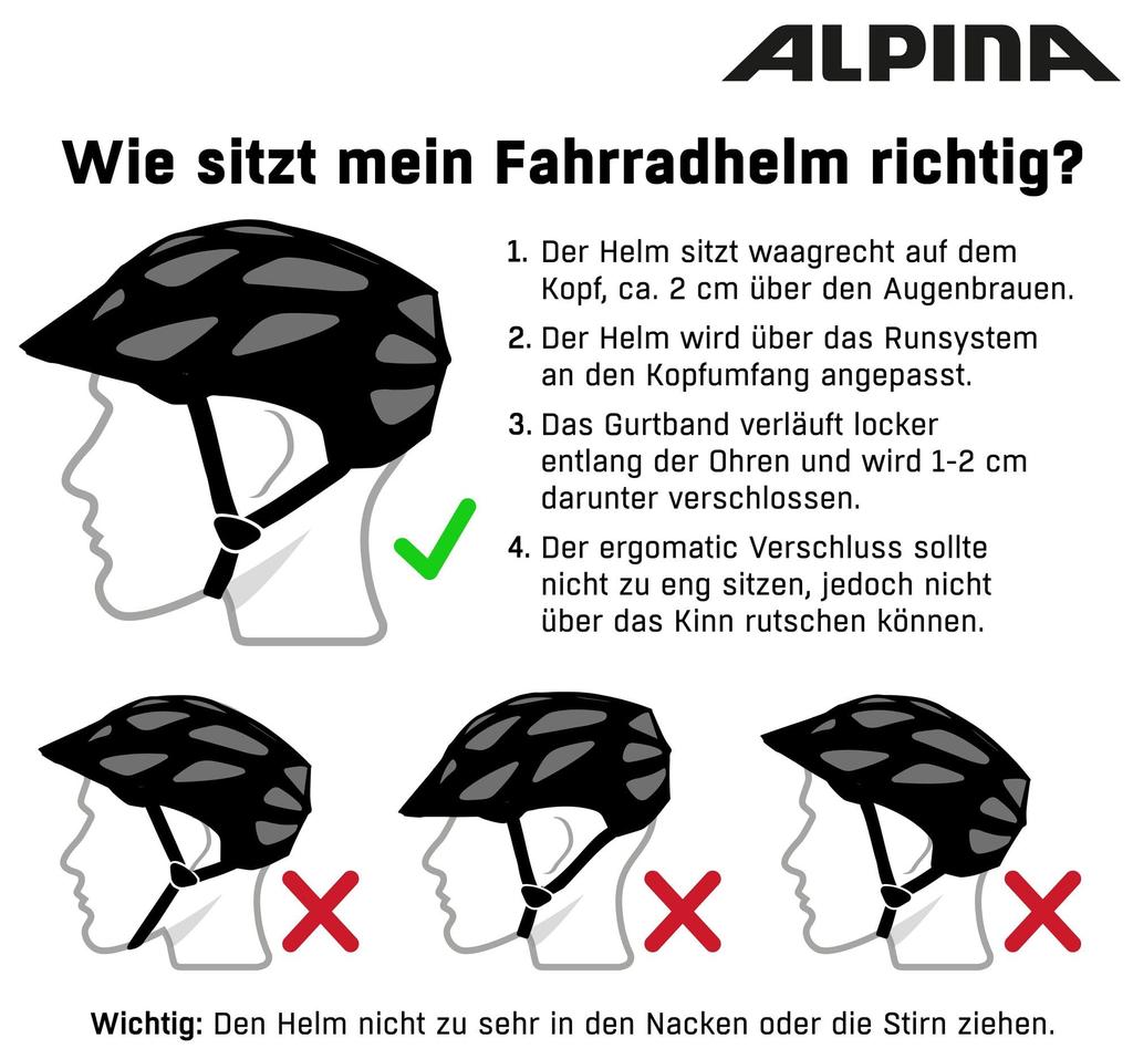 ALPINA Bicycle Helmet Road Bike JCF Approved Made in Germany VALPAROLA cm / 55-59