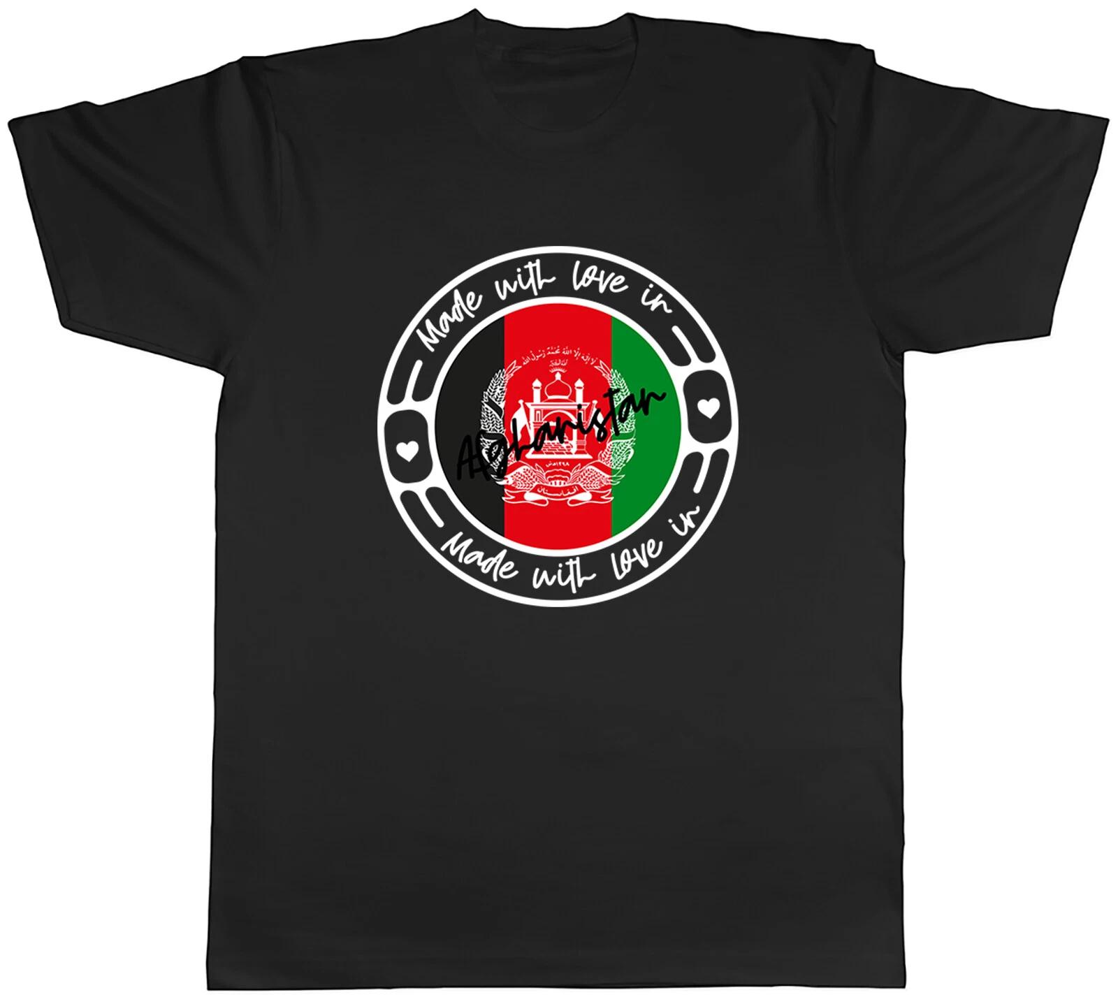 Made With Love In Afghanistan Mens Unisex T-Shirt Tee S