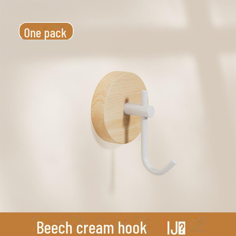 

Дверной крючок из цельного ореха - настенная вешалка с клеевым слоем без прокола