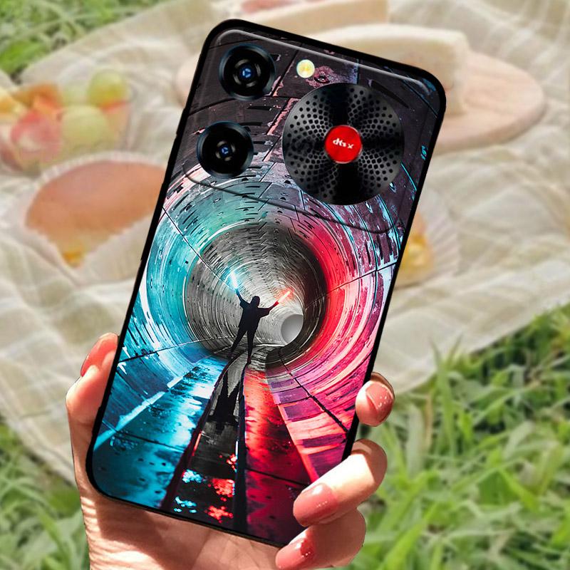 Per ZTE Nubia Custodia Musica Antiurto TPU Silicone Nero Paraurti Cover Per ZTE Nubia Custodie Telefono Musica Carina Cover Posteriore Fundas Capa