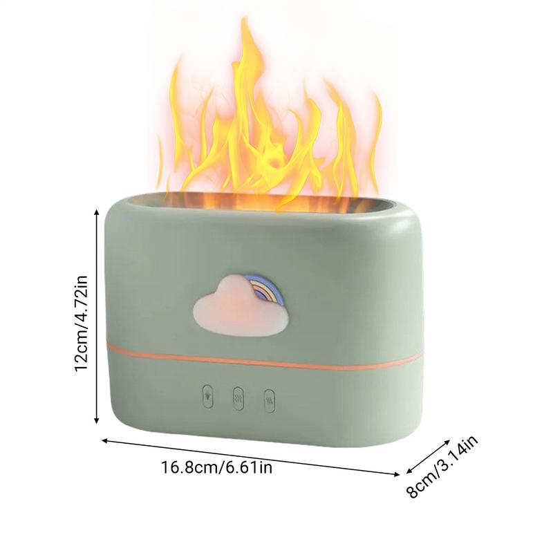 Fire Oil Diffuser Diffuser Oil Machine Cool Mist Noiseless Small Humidifier Scent Decor Odor Eliminator Interior Accessories For