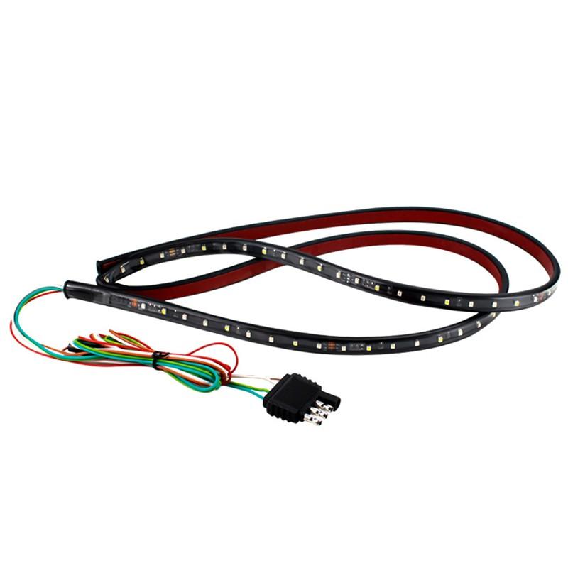 30CM LED Car Tailgate Strip Light – Dynamic White To Yellow Flowing Turn Signal & Brake/Running Light