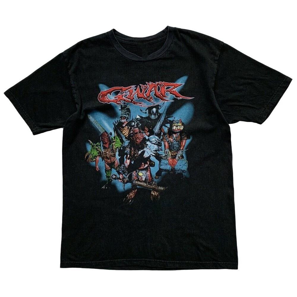 VTG 00s GWAR WAR PARTY 2004 MOCK THE VOTE TOUR Shirt Black Unisex S-5XL EM0479 Unisex T-Shirt XXL