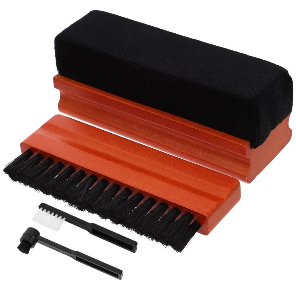 Multiple Brush Head Vinyls Record Cleaner Kit Large Small Detail Tools for Comprehensive Surfaces Cleaning Coverage