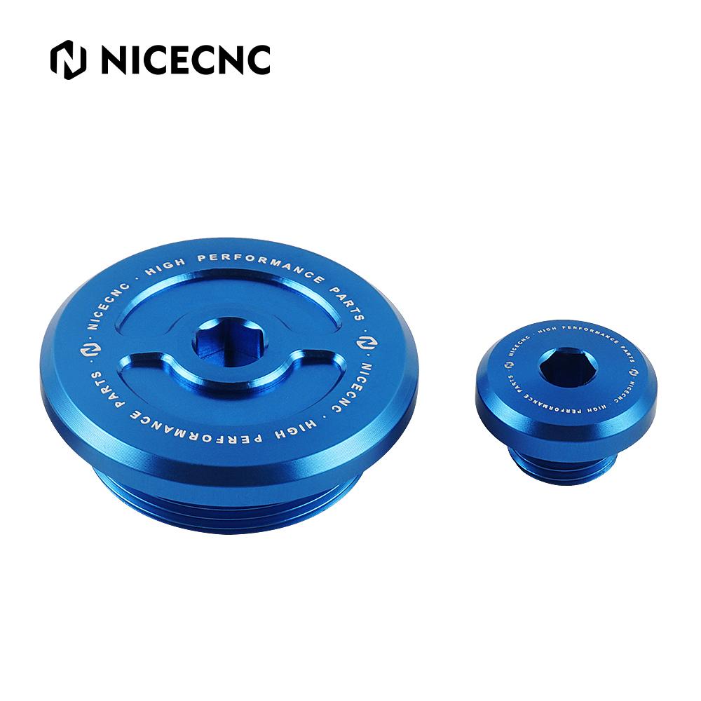 NICECNC Aluminum Crankcase Cover Plug For Yamaha Raptor 700 700R YFZ450R 450X YZ250F 450F 250FX 450FX WR250F 450F Grizzly Kodiak