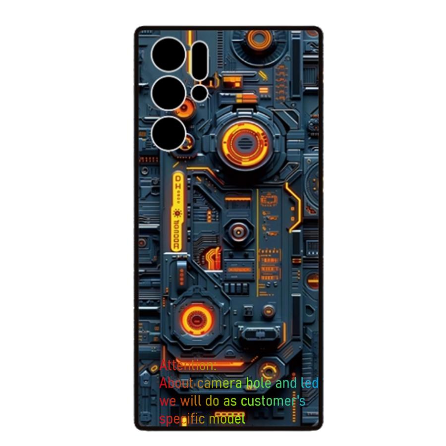 

Для ZTE nubia Red Magic 9 Pro 9 Pro Plus 10S Pro 10 Pro Plus 8 8s 7 7s 6 6s Pro 8 Pro Plus світлодіодний чохол-спалах зі скляною задньою кришкою RedMagic 11 ProPlus