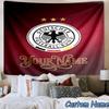 Custom Name German Football Federation Emblem Printed Tapestry, for Bedroom,Livingroom, dormitory, Large Wall Decor, Fabric Decor Fan Birthday Gifts