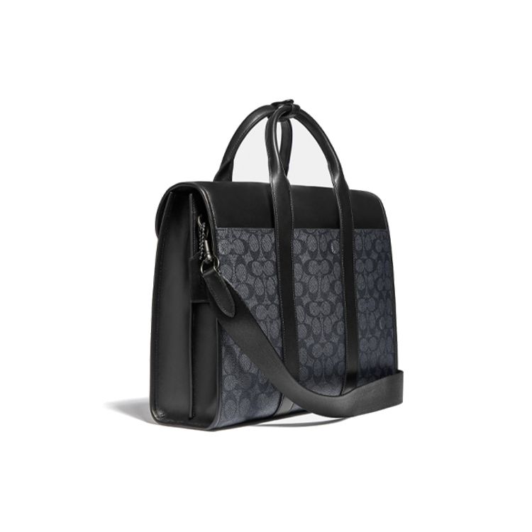 Coach Gotham Monogram Print Detachable Shoulder Strap Large Capacity Coated Canvas And Calfskin Tote Shopping Bag Men Tote Bags C5319-JIO1U