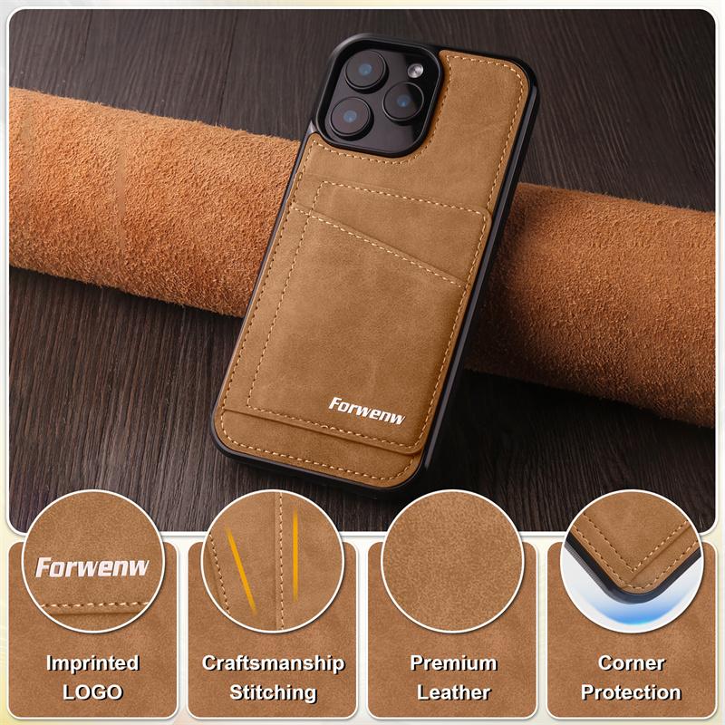 Luxury PU Leather Wallet Phone Case For iPhone 17 Air 16E 16Pro Max 15 14Plus 13MINI 12MINI 11 Pro Max Card Slot Holder Cover