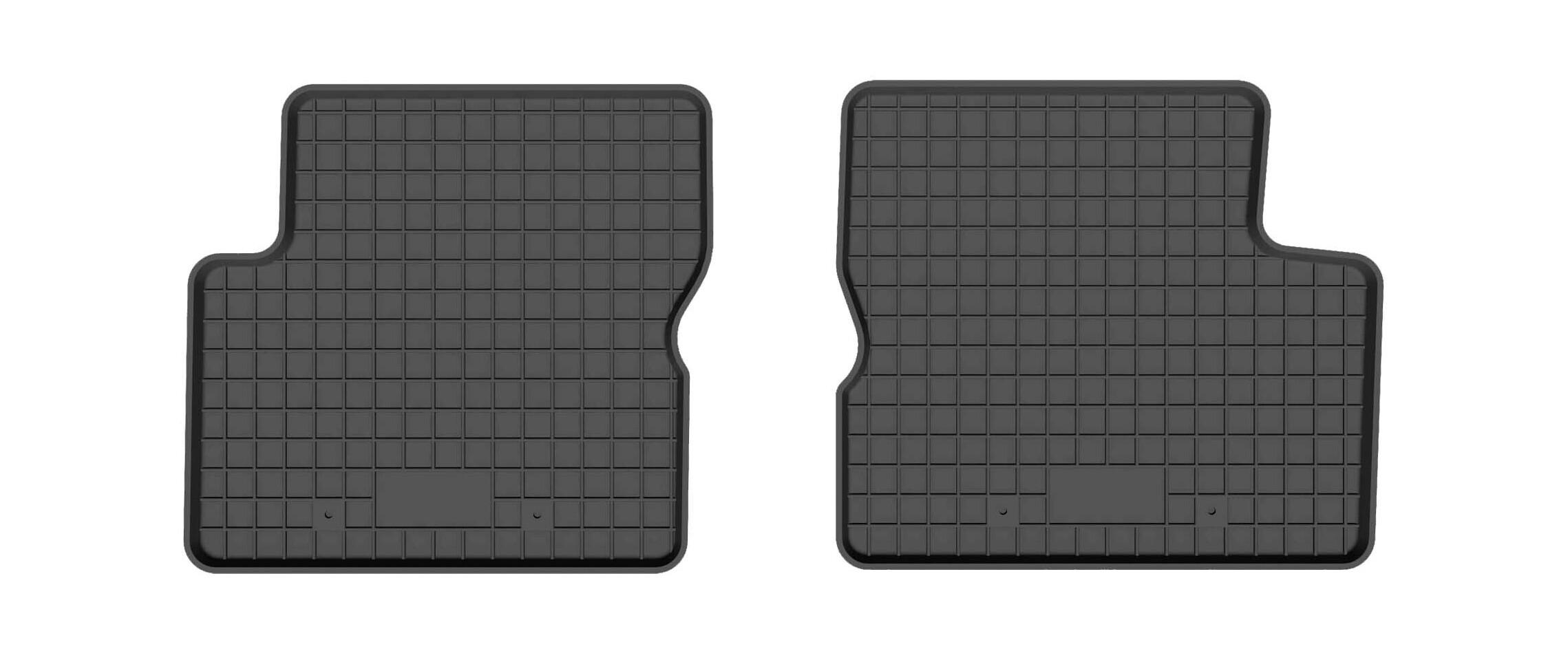 Tappetini posteriori in gomma per auto (2 pezzi), universale per: Fiat 500 FL hatchback (2013-2019)
