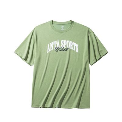 Lifestyle Serie Retro Lässig Lockerer Schnitt Rundhalsausschnitt Kurzarm T-Shirt Herren Oberteile Grau Grün 152438110-3