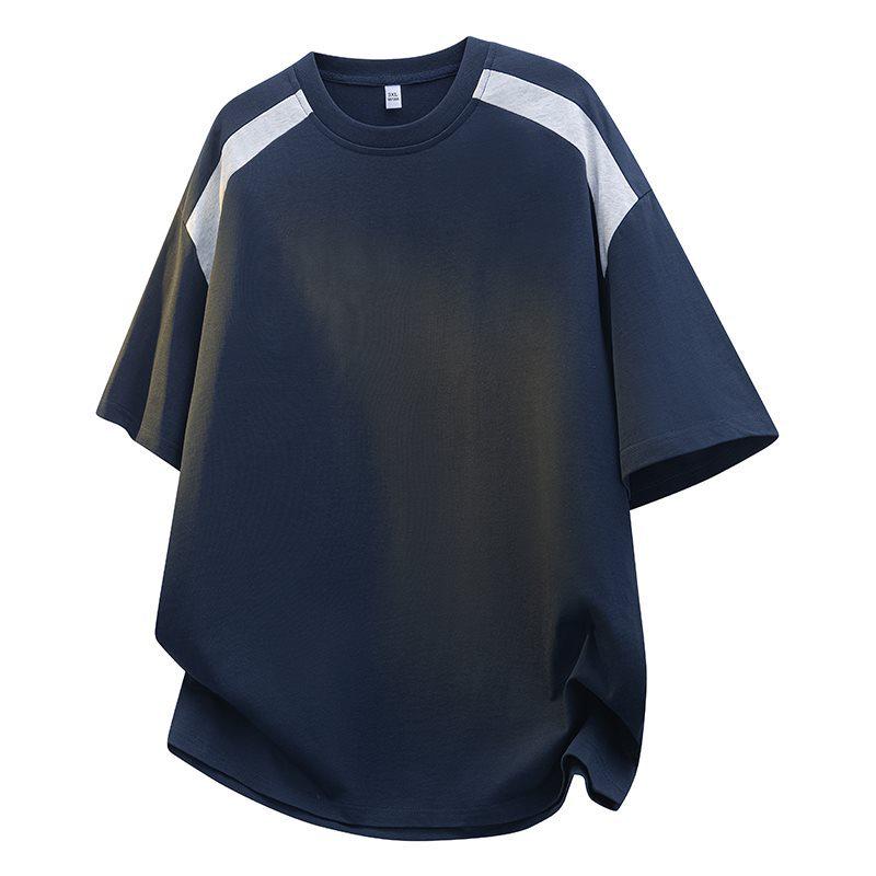 Gray Men's Short-Sleeve Loose Top - Trendy Spring/Summer 2026 Fashion