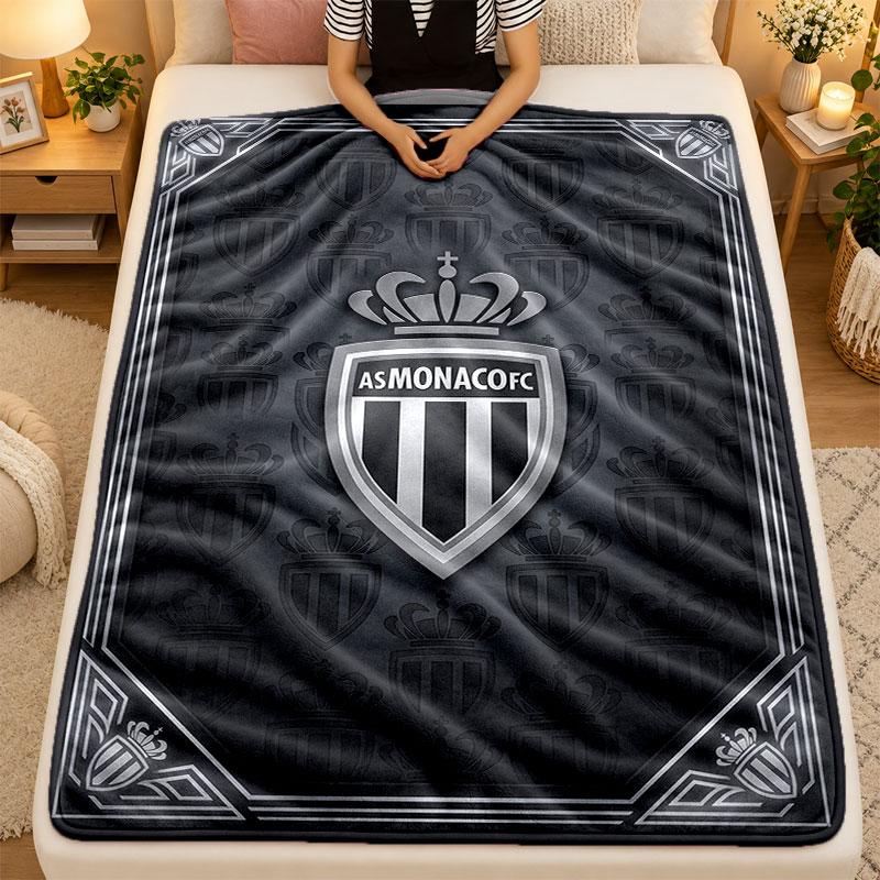 Flannel BlanketMonaco FC Warm Soft Throw Blanket for Indoor Sofa Bed Living Room Use