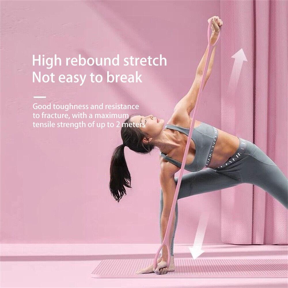 Figure 8 Fitness Resistance Band Elastic Training Ropes for Arms, Back, Chest