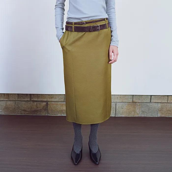 Real Suede Buckle Belt T199_2color