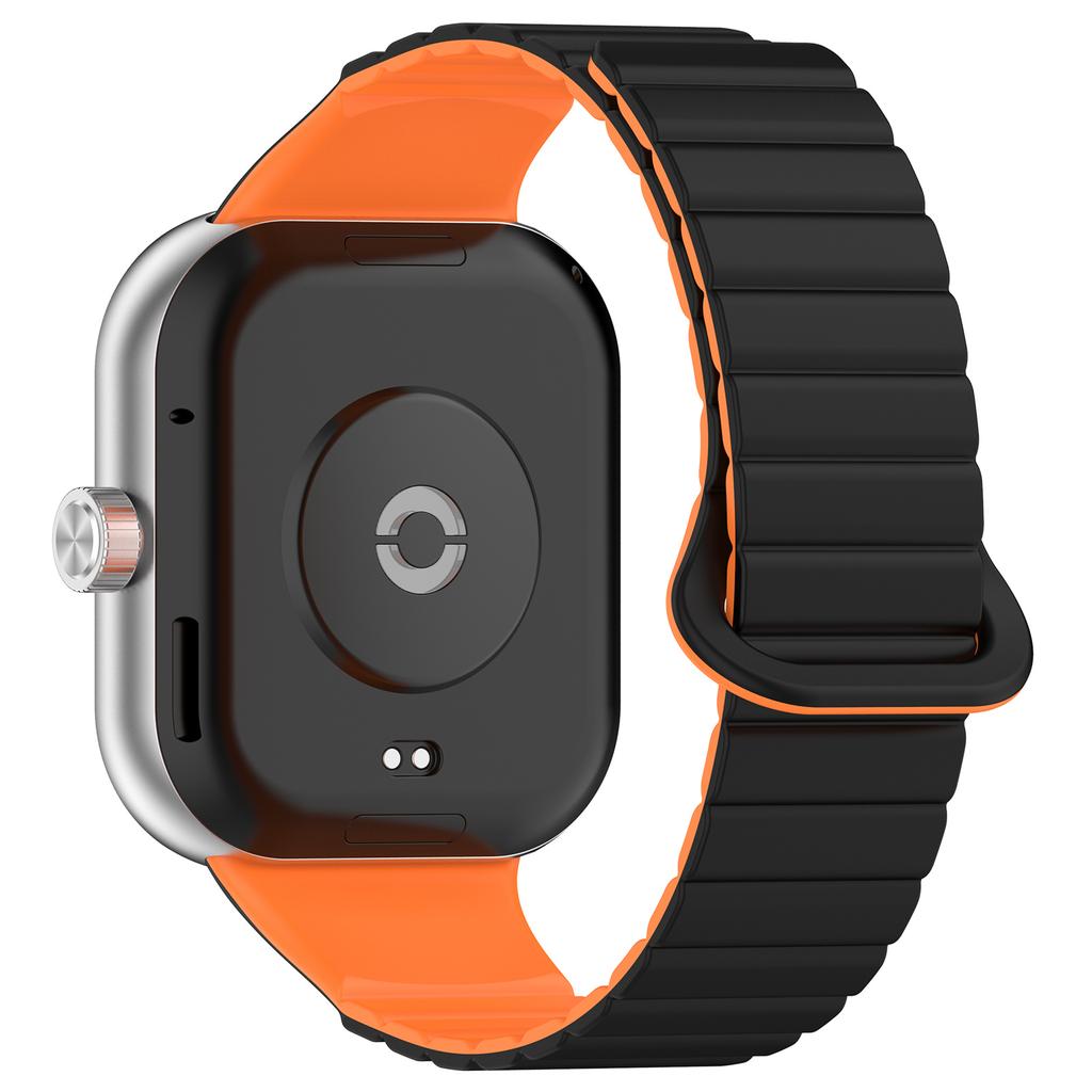 For Xiaomi Redmi Watch 4/Smart Band 8 Pro Watch Band Dual Color Silicone Magnetic Wrist Strap