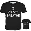 Stilvolles I Can't Breathe T-Shirt für Männer und Frauen aus weichem und atmungsaktivem Stoff