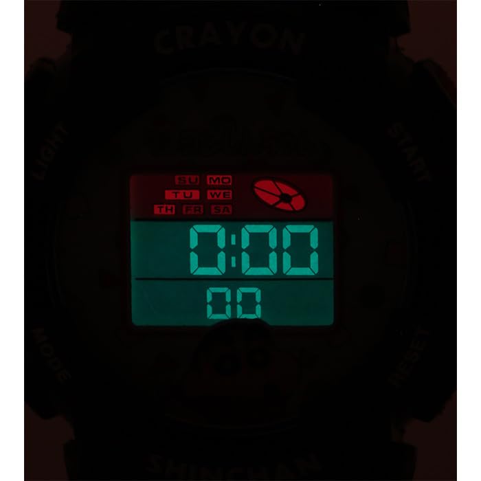 Crayon Digital Anime Black J-AXIS Shin-chan Watch, Character, CH3C0001, Unisex,