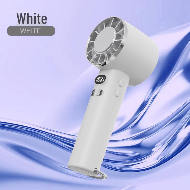 

Портативный высокоскоростной ручной вентилятор с USB-зарядкой и цифровым дисплеем - Компактный дизайн с турбиной и ледяным аккумулятором для использования на открытом воздухе JY-01 белый