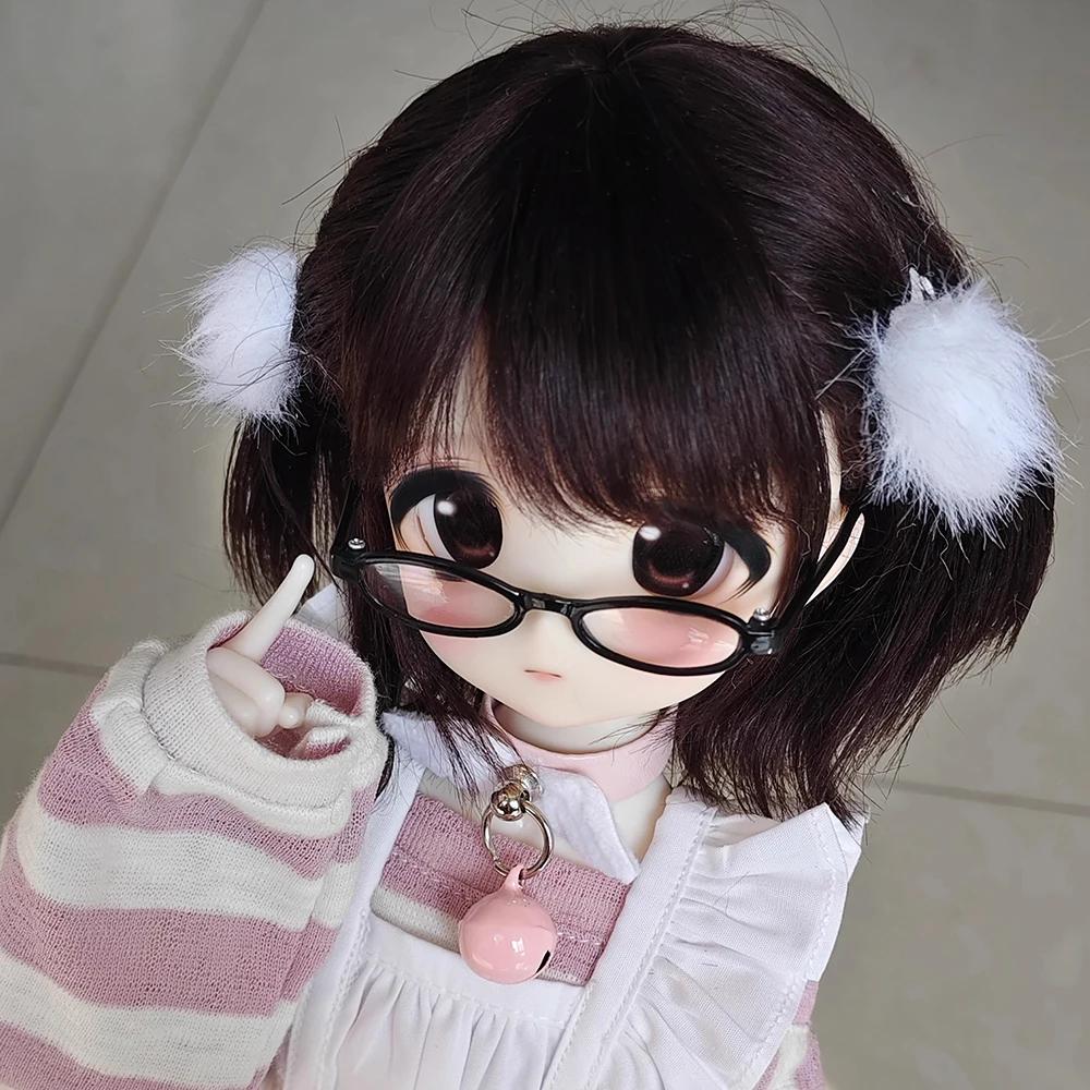 Awen Bjd Wig Mohair 1/4, 1/6 BJD Bangs Straight Short High-layered Long Hair for 30-40cm BJD DD SD Doll Hair In Multiple Colors