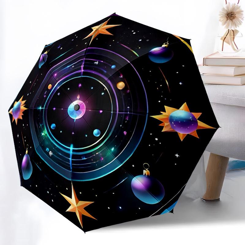 

1pc Celestial Ornament Automatic Umbrella - Automatic Opening And Closing, Sturdy Iron Frame, Formal Occasions yy251018242