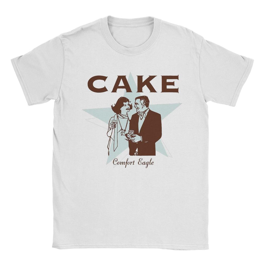 Camiseta Confortável Casual Bolo Águia para Homens Gola Redonda Algodão Camisetas Mangas Curtas Camisetas Tops Estampados Gráficos