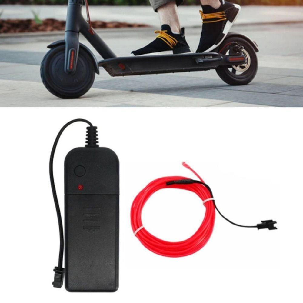 2 Pcs Waterproof EL Wire 5m Neon Tube Rope Lights Durable Frame Strip Light  Festival Decoration