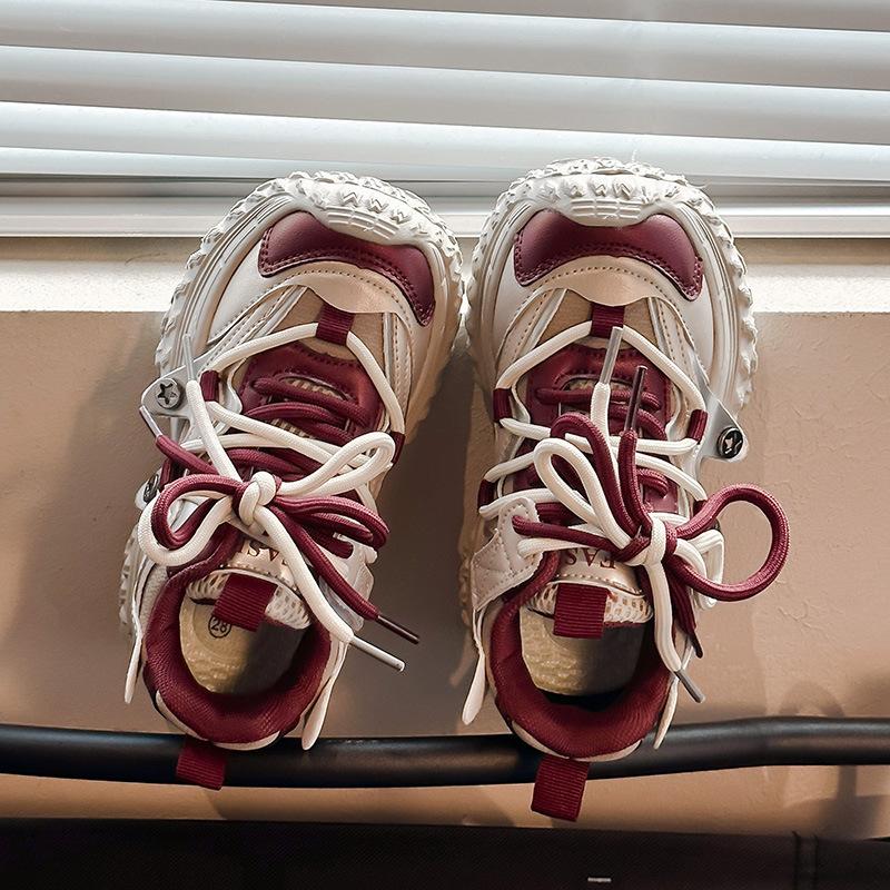 Children's sports shoes 2025 autumn popular fashion versatile baby girl casual shoes boys soft-soled dad shoes trend