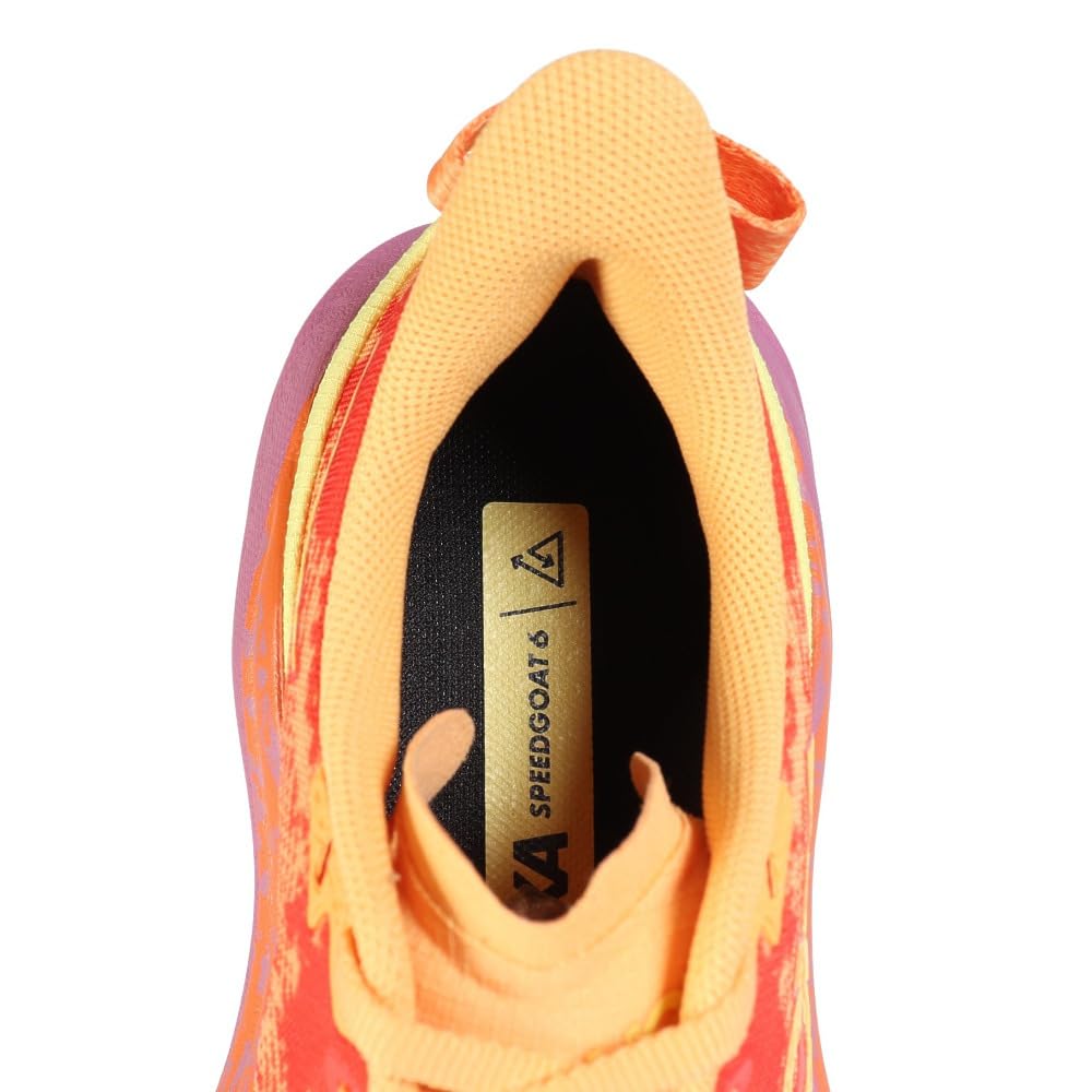 HOKA Speedgoat 6 Trail Running Shoes (1147811-SRBT) (Orange/Size 23.0/Women's)