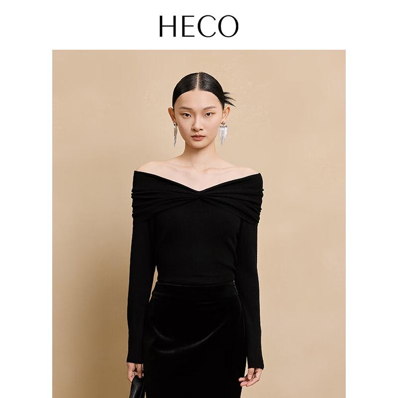 

HECO New Chinese Style Twist-Knot Off-Shoulder Sweater L