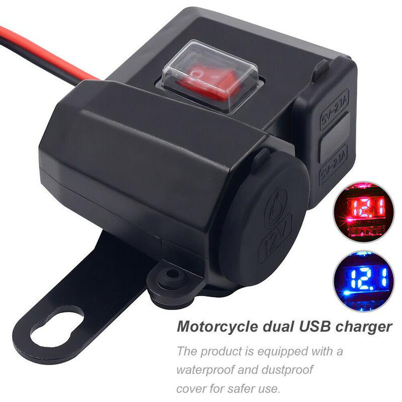 2Pack 12V Moto Single Port USB Alimentation Socket Phone Chargeur GPS 2Pack 12V Moto Single Port USB Alimentation Socket Phone Chargeur GPS