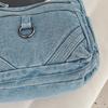 Vintage Denim Crossbody Bag Women's Multi-Pocket Single Shoulder Small Square Bag