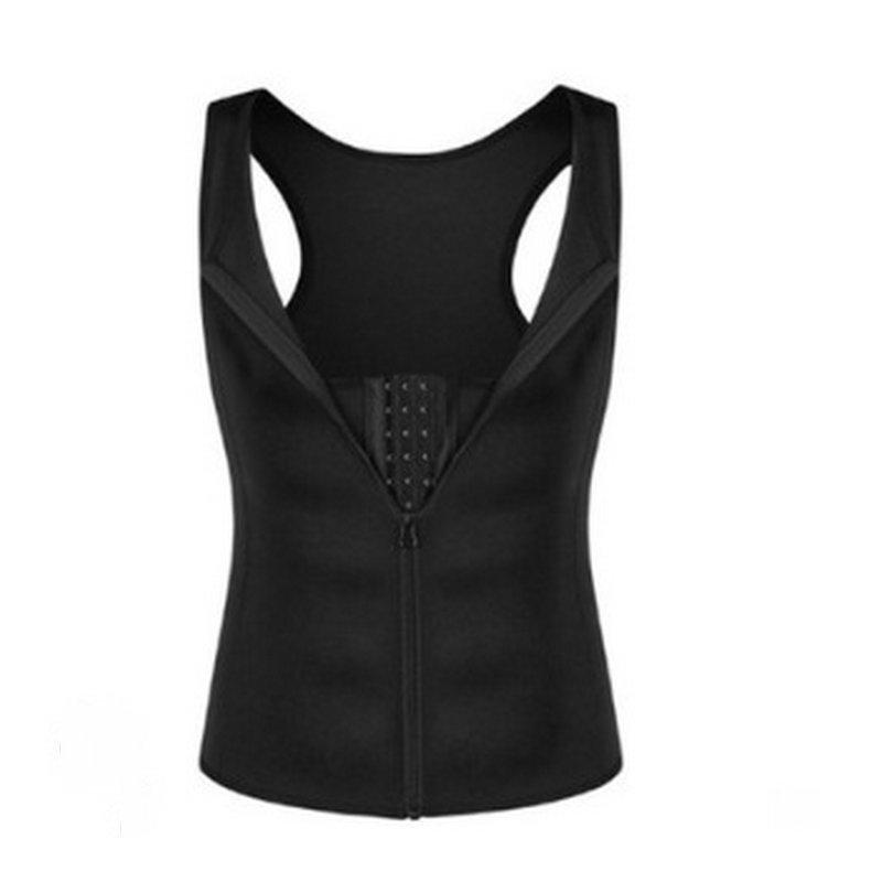 Men's Sauna Suit Tummy Control Back Support Vest - Neoprene Body Shaper for Sports and Sculpting