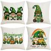 New St. Patrick's Day Push Case Dwarf Lucky Grass Ireland Festival Cushion Pillow Case