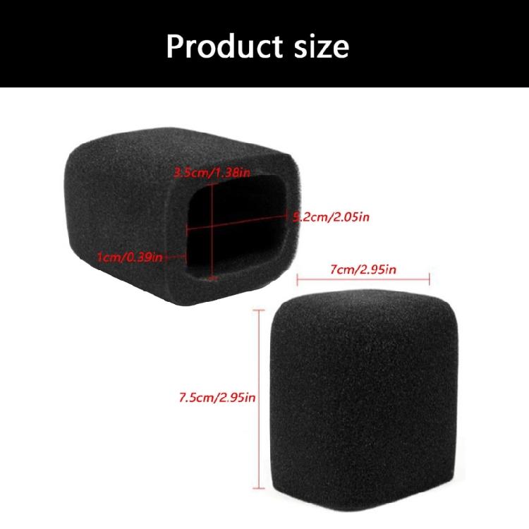 Strong Microphone Cover Thick Microphone Wind Defender Screen Sponge Windscreen Upgrades for Wind & Sound Reduction