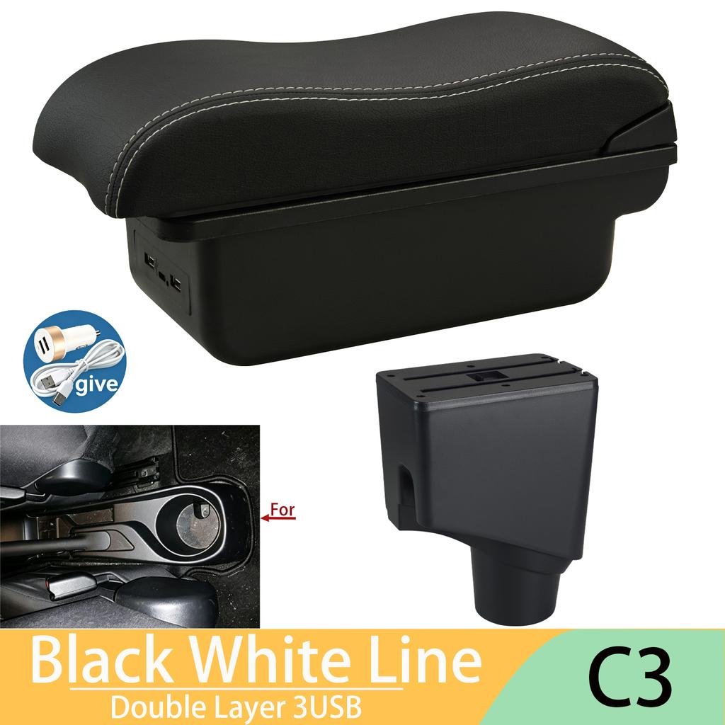 For Toyota Yaris Hybrid Armrest Box 2015-2023 Car Center Console Storage Box USB Charging Interior Retrofit Accessories Parts