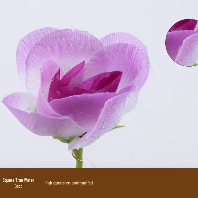 2024 Solar Flower Lantern: Outdoor LED Garden Light with 7-Head Water Droplet Sweetheart Roses