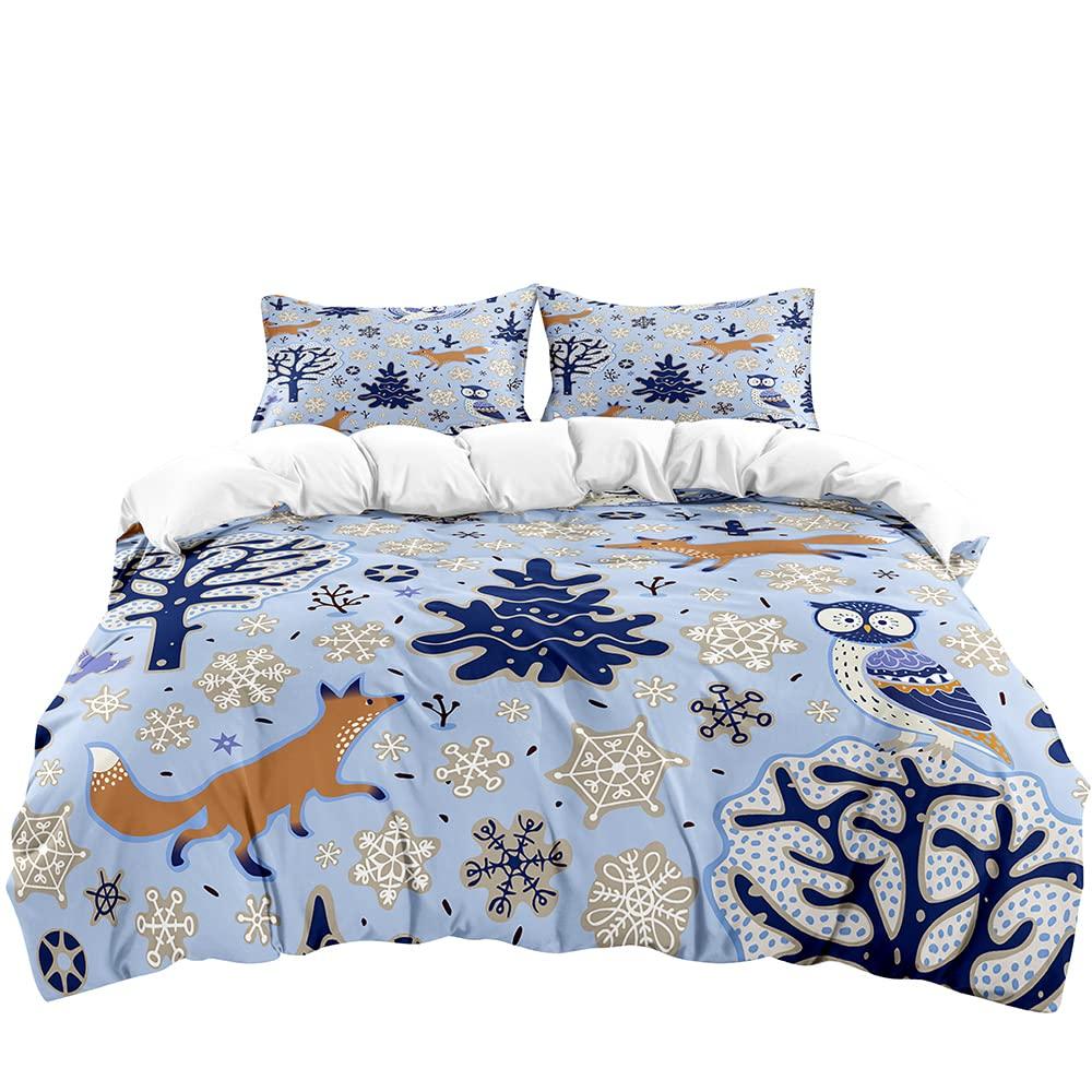 Fox Povlak na přikrývku Větev stromu Maskáčová ložní souprava Džungle Divoké zvíře Lesní Lov Chlapci Dospívající Muži Rustikální Selská Ložní souprava Podzim