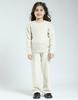 Girl's Self Designed Regular Fit Full Sleeve Round Neck Co-ord Set