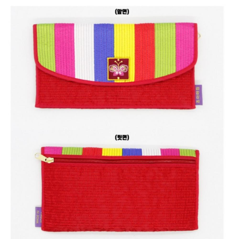 Colorful Silk Korean Quilted Long Wallet