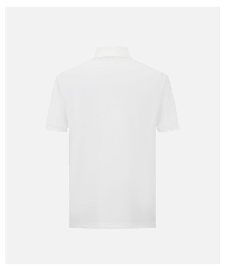 [Letter Logo Fashion Color Contrast] Spring and Summer Simple and Versatile Men's Short Sleeved Polo Shirt