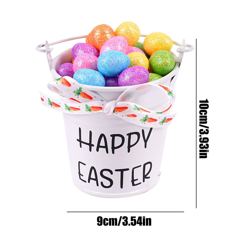 

DIY Easter Egg Carrot Decoration Set Easy Installation Interactive Party Favor With Bucket For Easter Parties Kid Boys Girls